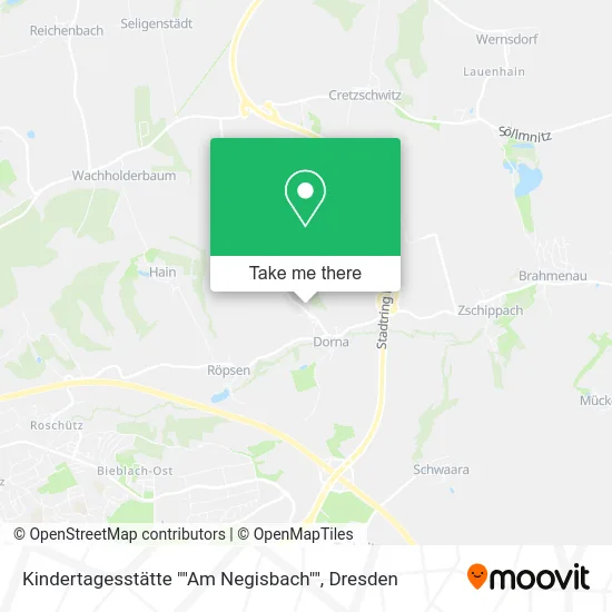 Карта Kindertagesstätte ""Am Negisbach""