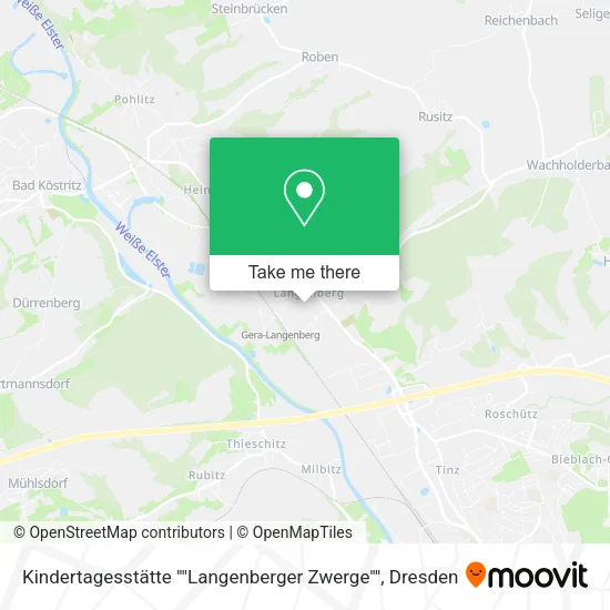 Карта Kindertagesstätte ""Langenberger Zwerge""