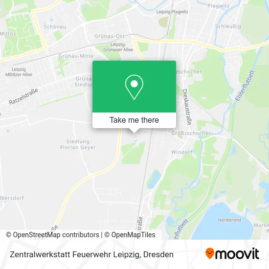 Карта Zentralwerkstatt Feuerwehr Leipzig
