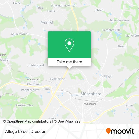Allego Lader map
