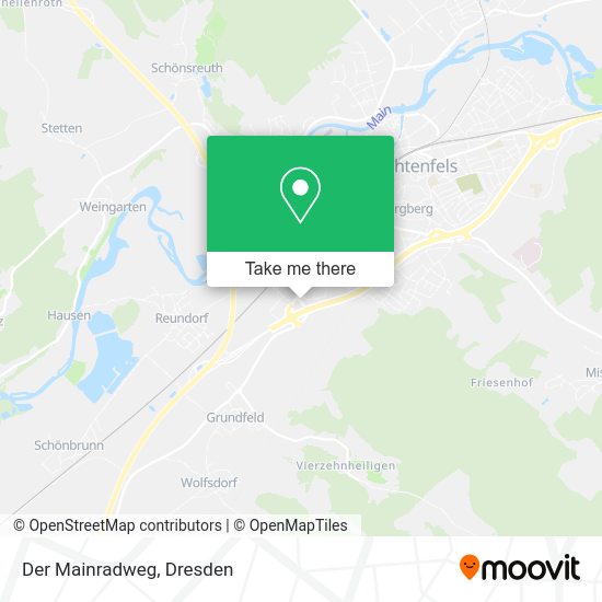Карта Der Mainradweg