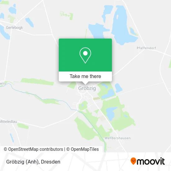 Карта Gröbzig (Anh)
