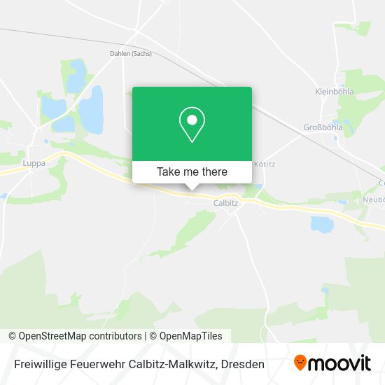 Карта Freiwillige Feuerwehr Calbitz-Malkwitz