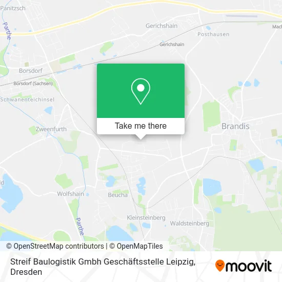 Карта Streif Baulogistik Gmbh Geschäftsstelle Leipzig