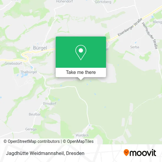 Карта Jagdhütte Weidmannsheil