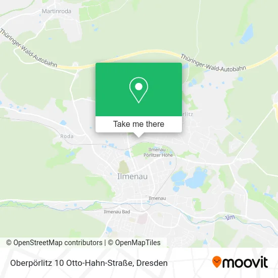 Карта Oberpörlitz 10 Otto-Hahn-Straße