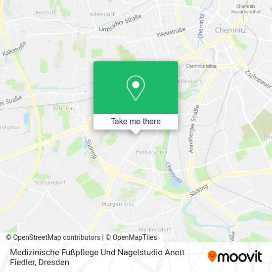 Карта Medizinische Fußpflege Und Nagelstudio Anett Fiedler