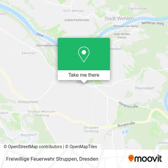 Карта Freiwillige Feuerwehr Struppen