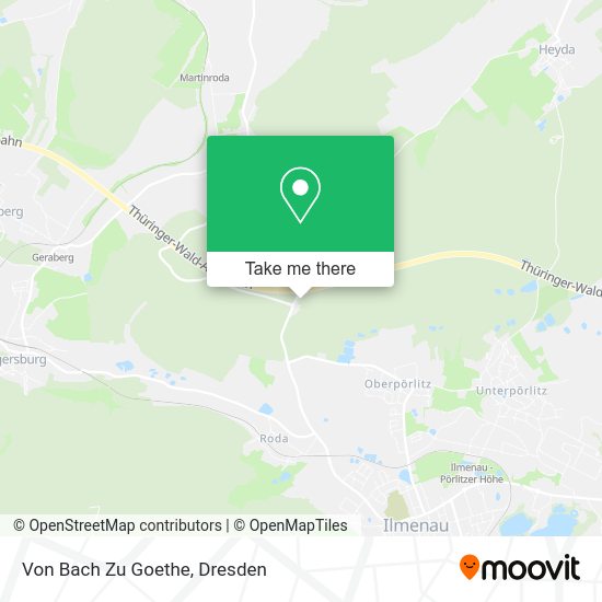 Карта Von Bach Zu Goethe