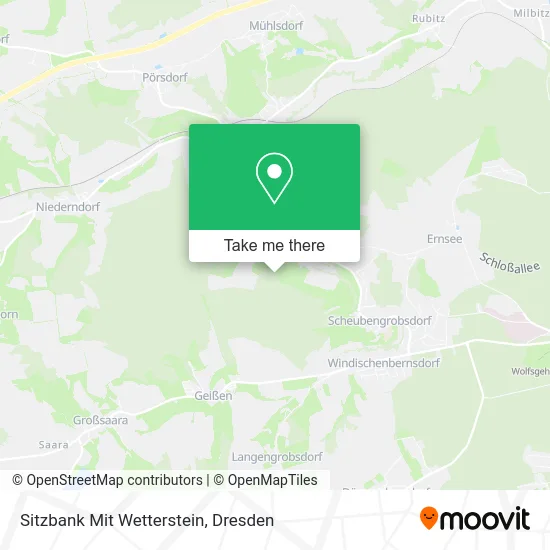 Карта Sitzbank Mit Wetterstein