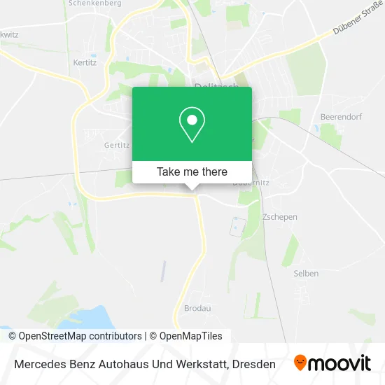 Карта Mercedes Benz Autohaus Und Werkstatt