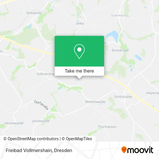 Карта Freibad Vollmershain