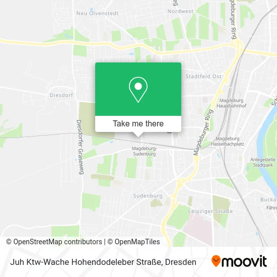 Карта Juh Ktw-Wache Hohendodeleber Straße