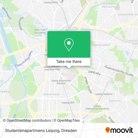 Карта Studentenapartmens Leipzig
