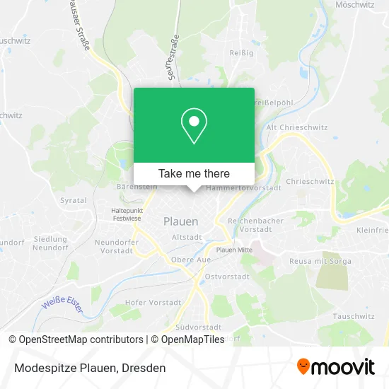 Карта Modespitze Plauen