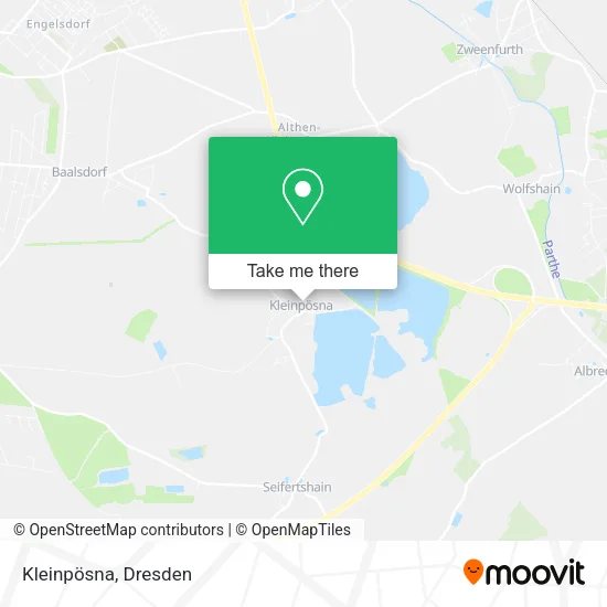 Карта Kleinpösna