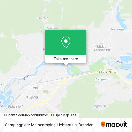 Карта Campingplatz Maincamping Lichtenfels