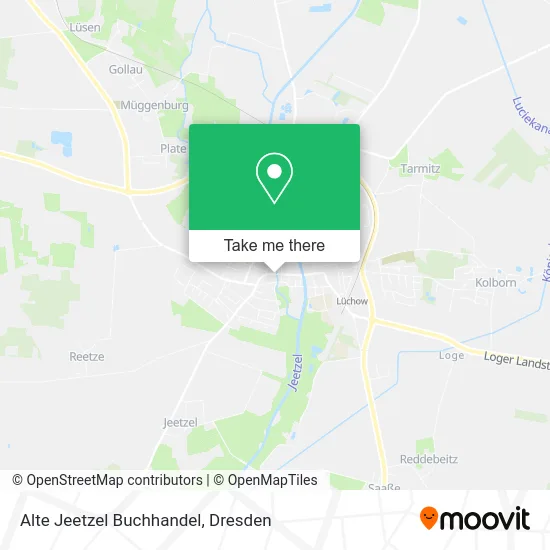 Карта Alte Jeetzel Buchhandel