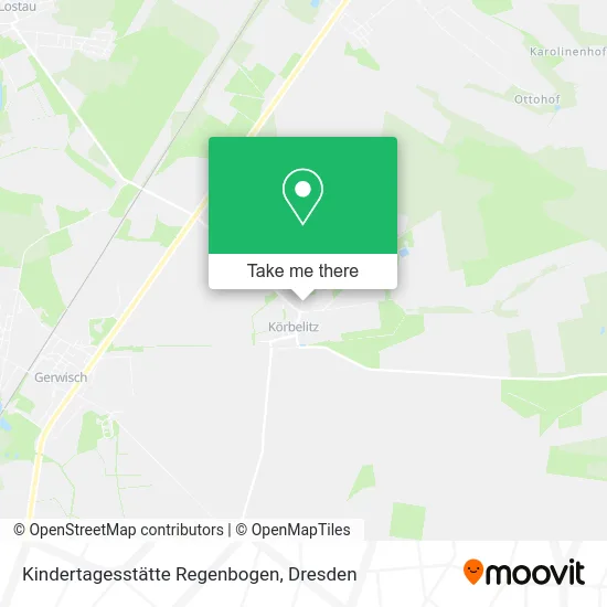 Карта Kindertagesstätte Regenbogen