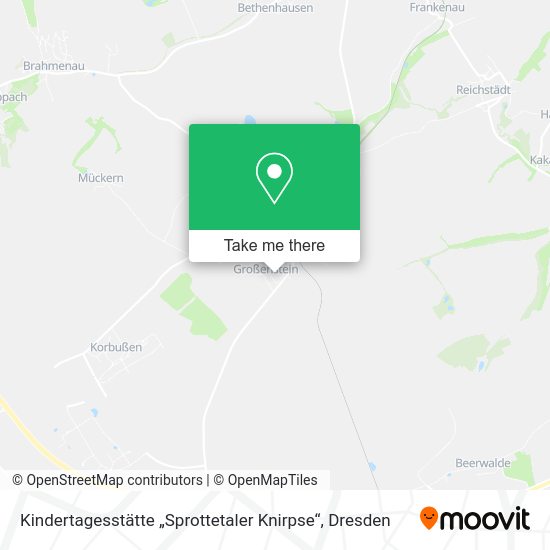 Карта Kindertagesstätte „Sprottetaler Knirpse“