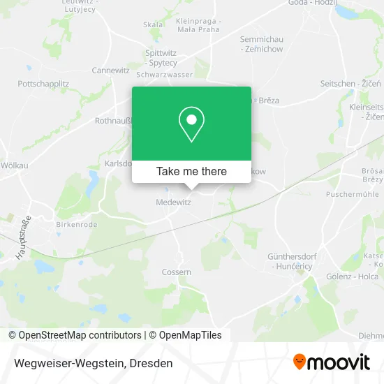 Карта Wegweiser-Wegstein