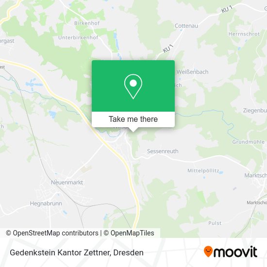 Карта Gedenkstein Kantor Zettner