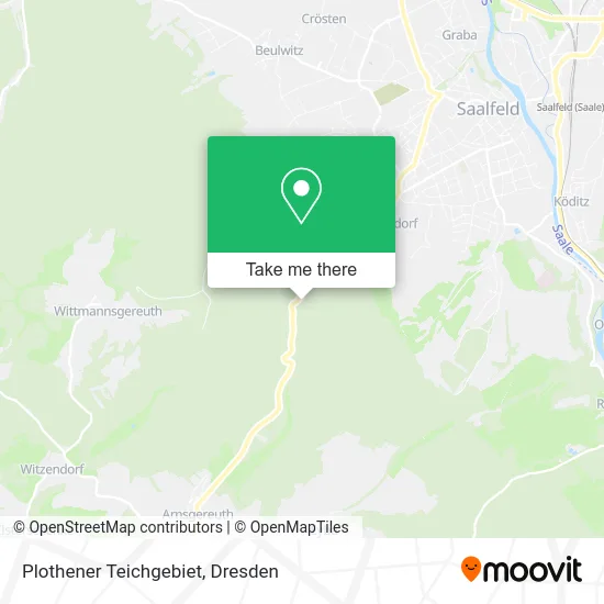Карта Plothener Teichgebiet