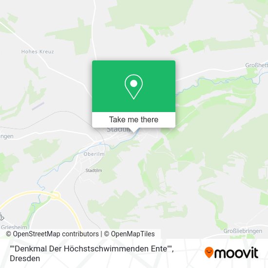 Карта ""Denkmal Der Höchstschwimmenden Ente""