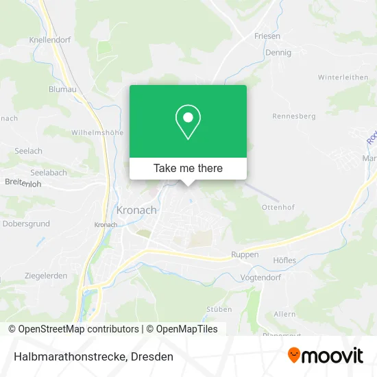 Карта Halbmarathonstrecke