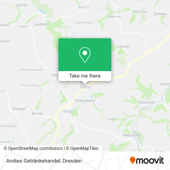 Карта Andies Getränkehandel