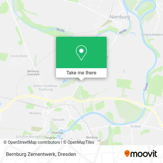 Bernburg Zementwerk map