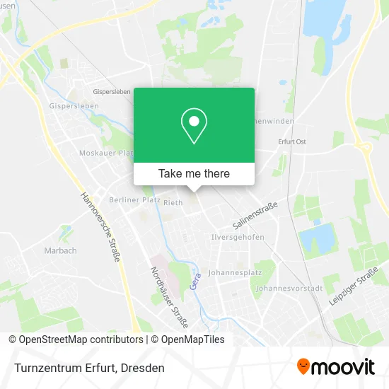 Карта Turnzentrum Erfurt