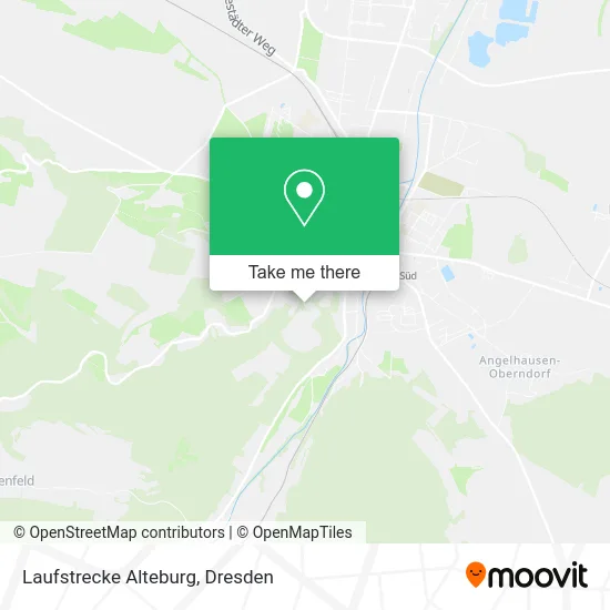 Laufstrecke Alteburg map