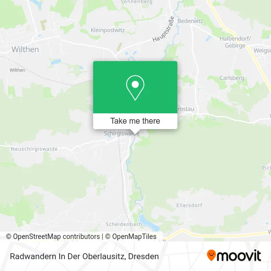 Карта Radwandern In Der Oberlausitz
