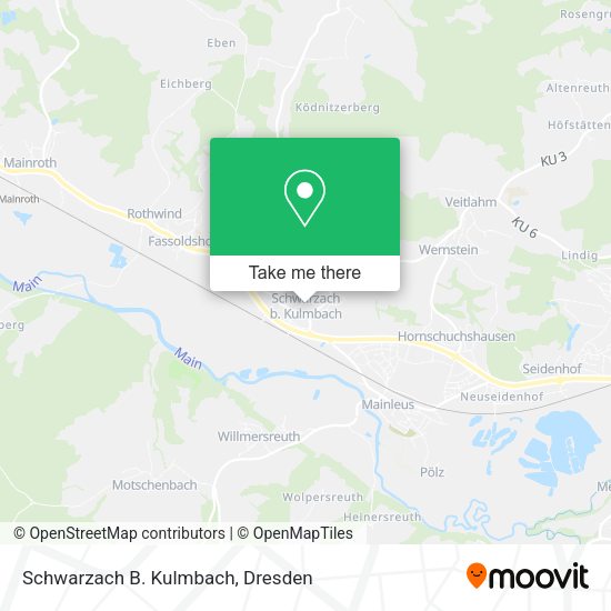 Карта Schwarzach B. Kulmbach
