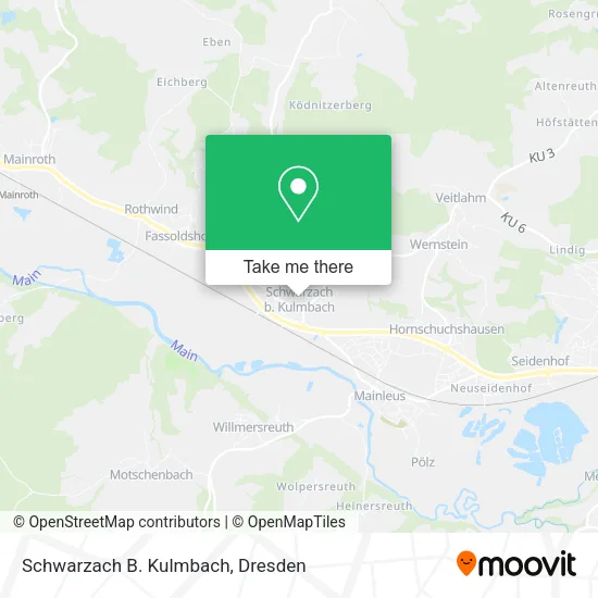 Карта Schwarzach B. Kulmbach