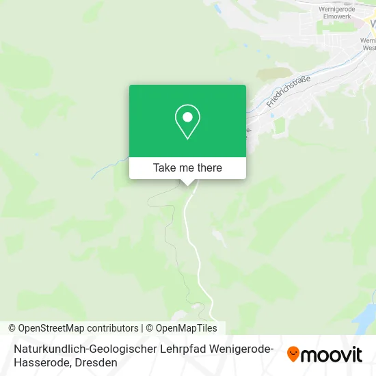 Карта Naturkundlich-Geologischer Lehrpfad Wenigerode-Hasserode