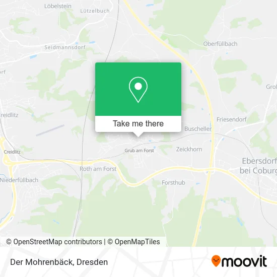 Карта Der Mohrenbäck