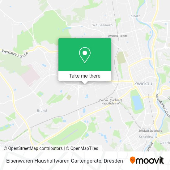 Карта Eisenwaren Haushaltwaren Gartengeräte