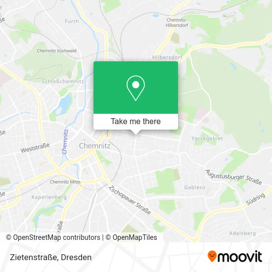 Карта Zietenstraße