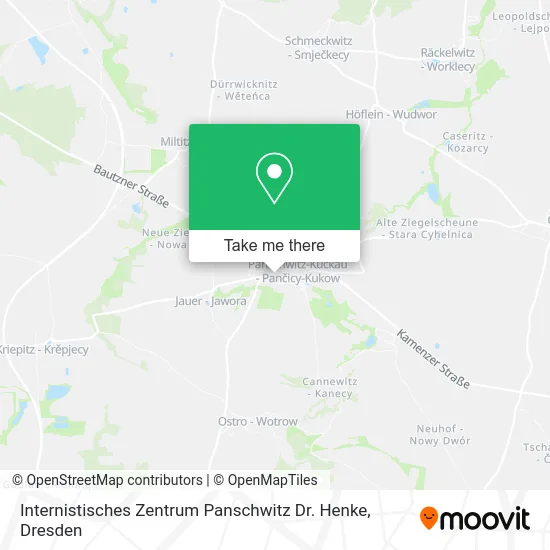 Карта Internistisches Zentrum Panschwitz Dr. Henke
