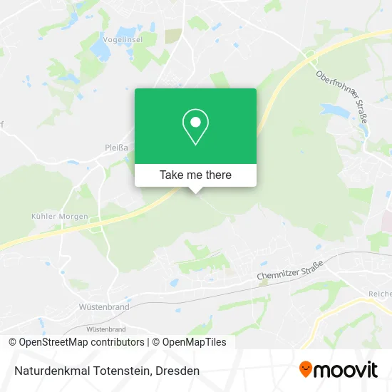 Карта Naturdenkmal Totenstein