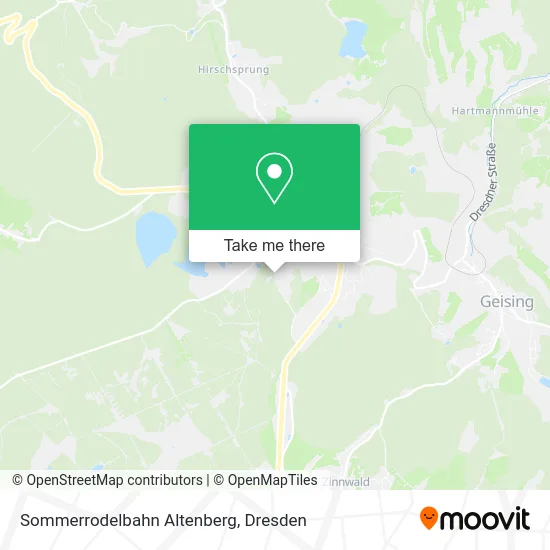 Карта Sommerrodelbahn Altenberg