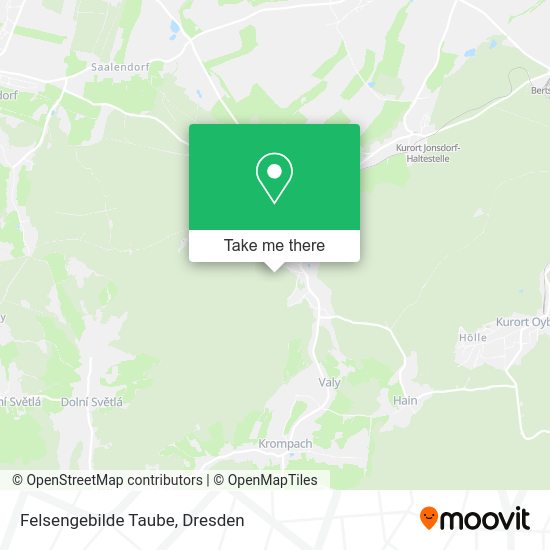Карта Felsengebilde Taube
