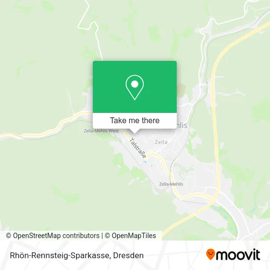 Карта Rhön-Rennsteig-Sparkasse