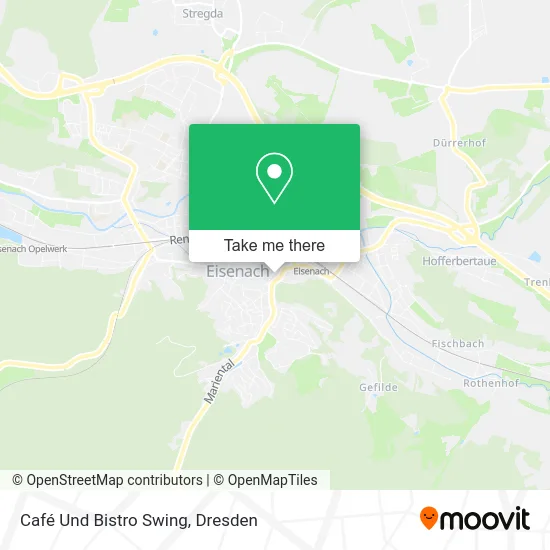 Карта Café Und Bistro Swing