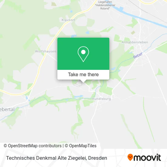 Карта Technisches Denkmal Alte Ziegelei