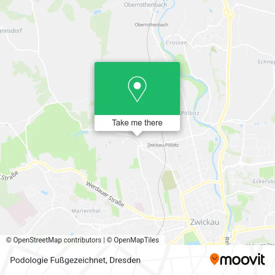 Карта Podologie Fußgezeichnet