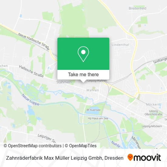 Карта Zahnräderfabrik Max Müller Leipzig Gmbh