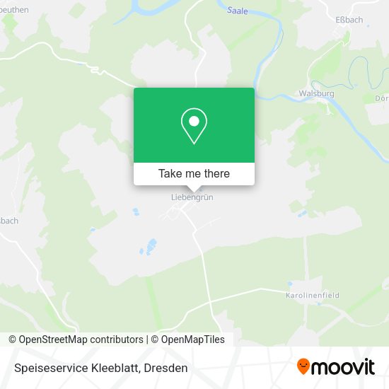 Карта Speiseservice Kleeblatt